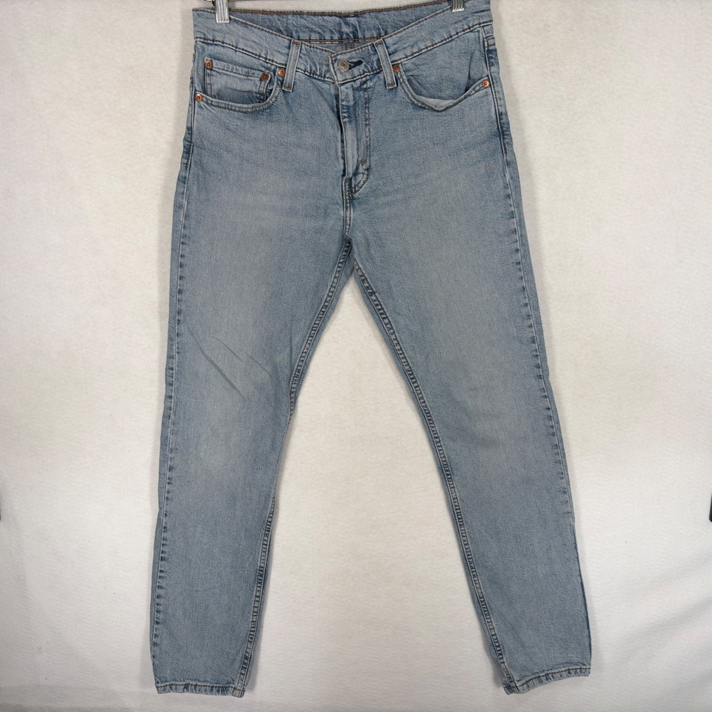Levis 511 Slim Fit Jeans Mens 32x32 Light Wash Blue Denim 04511-5236